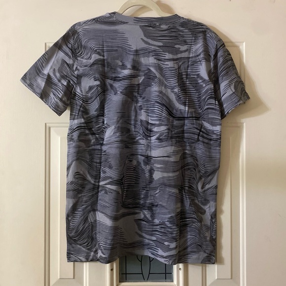 Adidas Camo Allover Print Tee Gray Black White Boys Size XL 18/20 - Picture 3 of 7